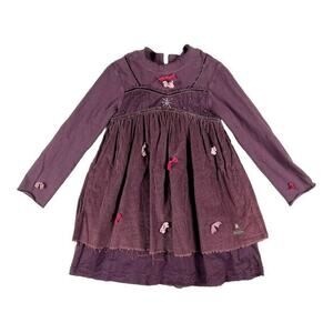 Eliane Et Lena Corduroy Long Sleeve Dress